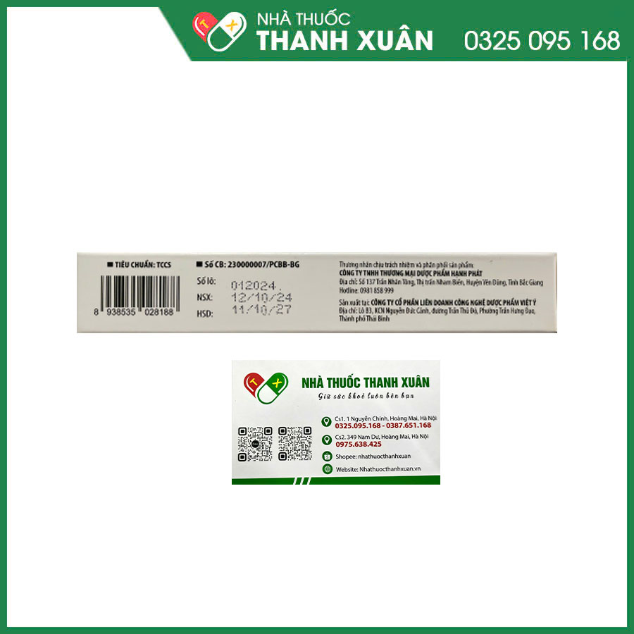 Viên đặt Surfex- N hỗ trợ điều trị viêm nhiễm phụ khoa do vi khuẩn, nấm hoặc trùng roi, âm đạo ra khí hư bất thường, có mùi hôi, ngứa